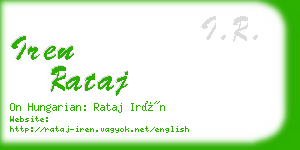 iren rataj business card